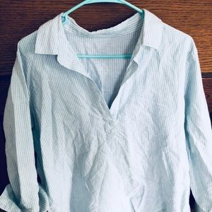 Vineyard Vines 3 Quarter Sleeve Striped Tunic